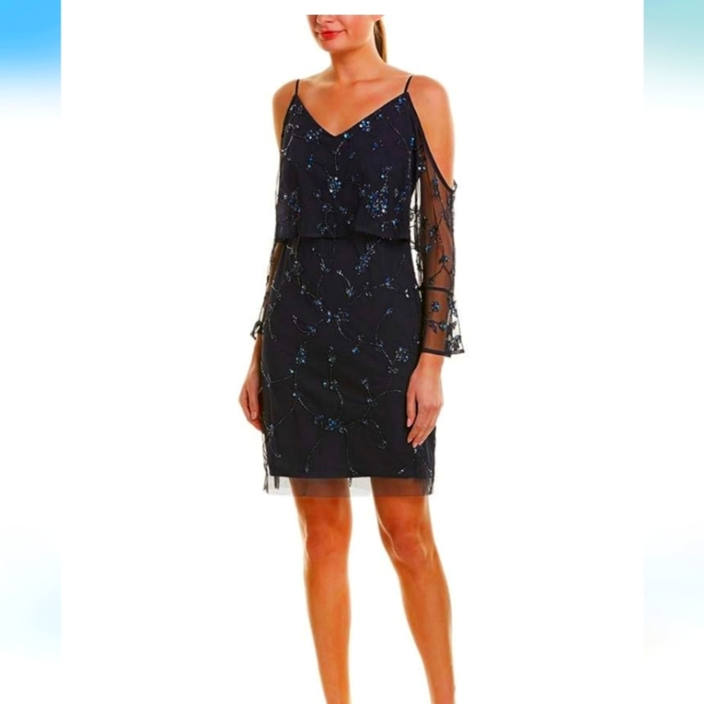 Elegant Blue Women's Dress